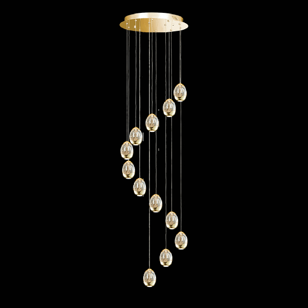 Люстра каскадная Terrene MD13003023-12A gold