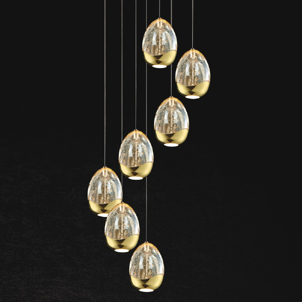 Люстра каскадная Terrene MD13003023-12A gold