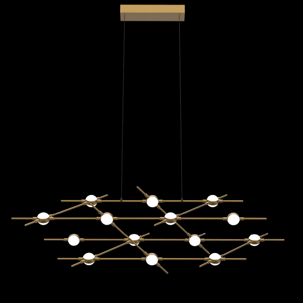 Подвесная люстра Molecular MD18001067-14A black/gold