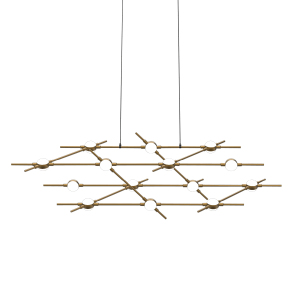 Подвесная люстра Molecular MD18001067-14A black/gold