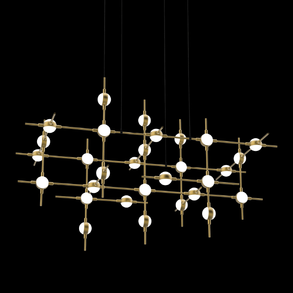 Подвесная люстра Molecular MD18001067-30A black/gold