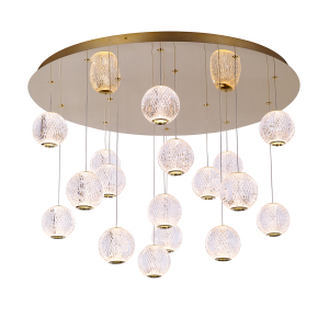 Подвесная люстра MD20001012 MD20001012-17A gold