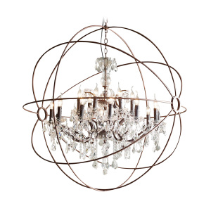 Подвесная люстра Foucault'S Orb 5014-D10 rusty