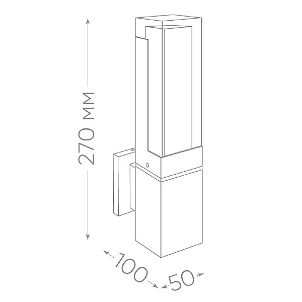 Уличный настенный светильник Дубай 11705