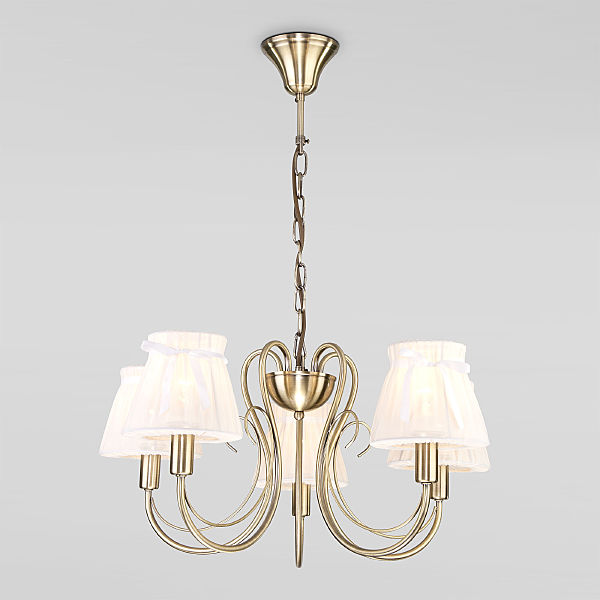 Подвесная люстра 60061 60061/5 античная бронза