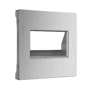 Накладка на механизм Werkel W1191109/ Накладка для двойной розетки Еthernet RJ-45 (серебряный рифленый)