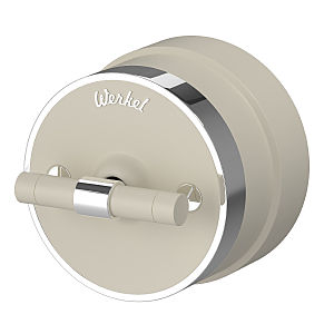 Выключатель Werkel W5822055/ Выключатель на 4 положения двухклавишный Vintage (слоновая кость матовый/хром)