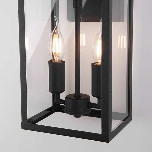Уличный настенный светильник Candle Candle D (35150/D) чёрный