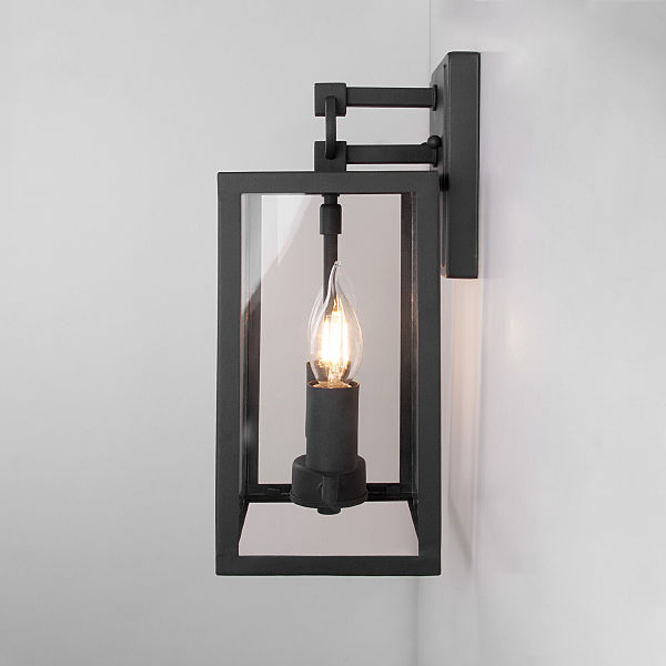 Уличный настенный светильник Candle Candle D (35150/D) чёрный