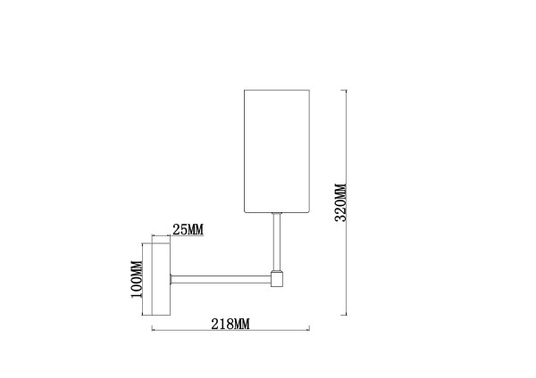 Настенное бра Agnes FR5184WL-01BS