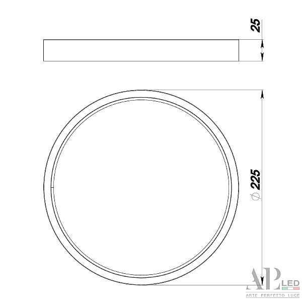Светильник потолочный Ingrid 3322.LDY2004M/18W/6K