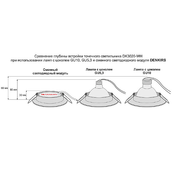 Светодиодная лампа Dk3000 DK4000-7W-BK