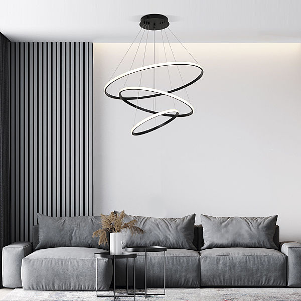 Подвесная люстра Collars 90264/3 черный