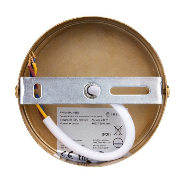 Потолочная люстра Camelia FR5202PL-05BS
