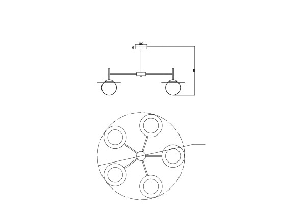 Потолочная люстра Camelia FR5202PL-05BS