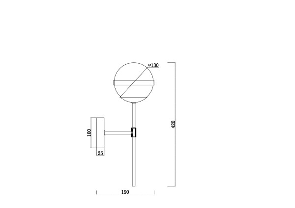 Настенное бра Sonder FR5204WL-01BS