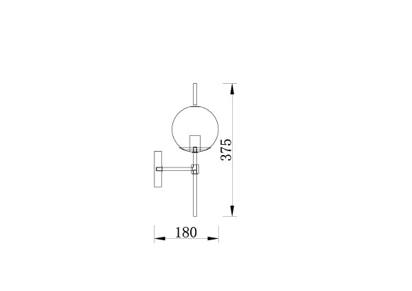 Настенное бра Damask FR5205WL-01BS