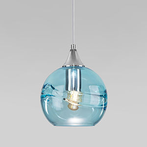 Светильник подвесной Lotus 50221/1 голубой