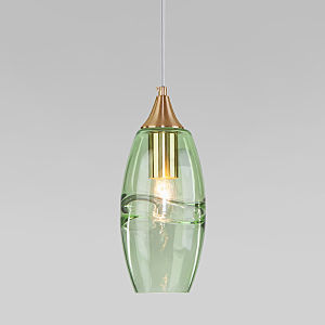 Светильник подвесной Lotus 50222/1 зеленый