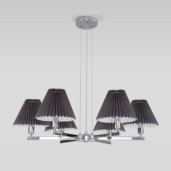 Подвесная люстра Peony 60136/6 хром/графит