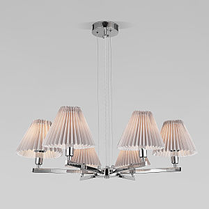 Подвесная люстра Peony 60136/6 хром/серый