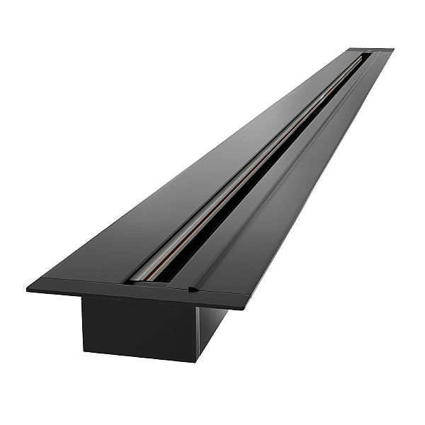 Шинопровод Track Rail BK Recessed 85082/00 / Встраиваемый однофазный шинопровод черный (1м.)