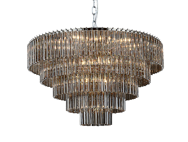 Подвесная люстра 8700 8708+17/C fume