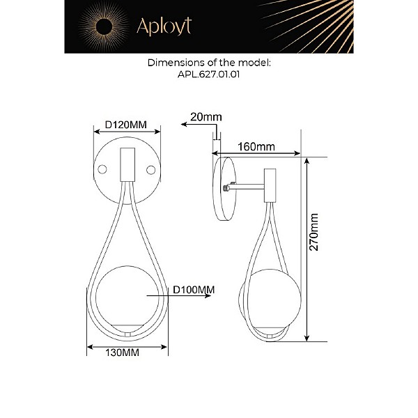Настенное бра Enn APL.627.01.01