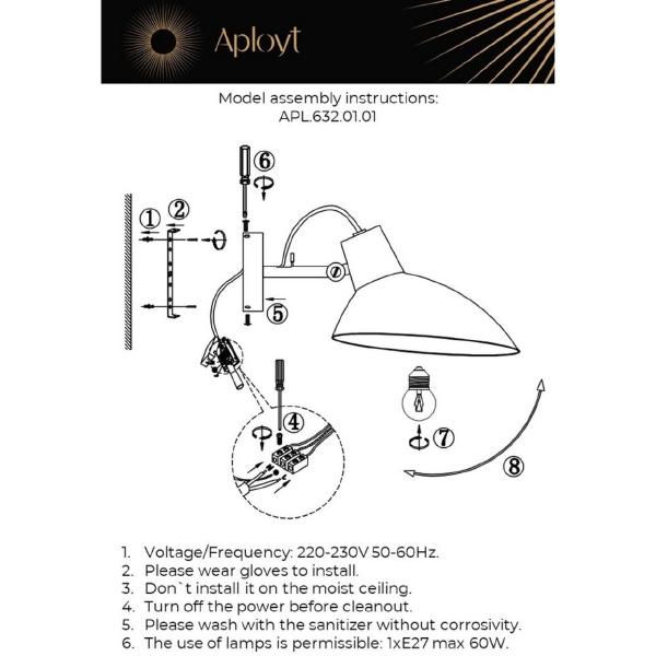 Настенное бра Klarka APL.632.01.01