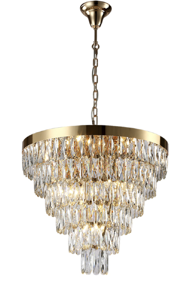 Подвесная люстра Abigail ABIGAIL SP-PL15 D620 GOLD/TRANSPARENT