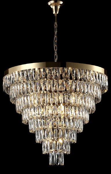 Подвесная люстра Abigail ABIGAIL SP22 D820 GOLD/TRANSPARENT