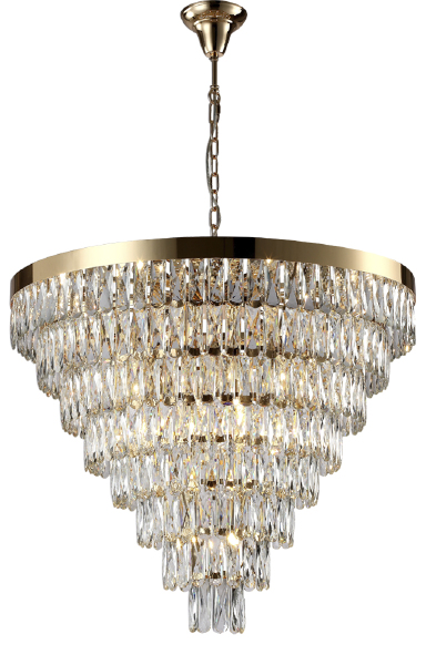 Подвесная люстра Abigail ABIGAIL SP22 D820 GOLD/TRANSPARENT