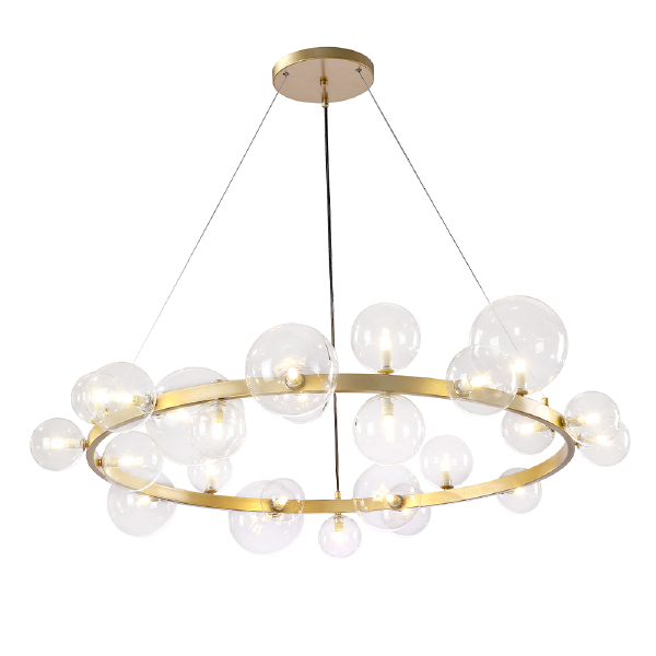 Подвесная люстра Agata AGATA SP24 V2 GOLD/TRANSPARENTE