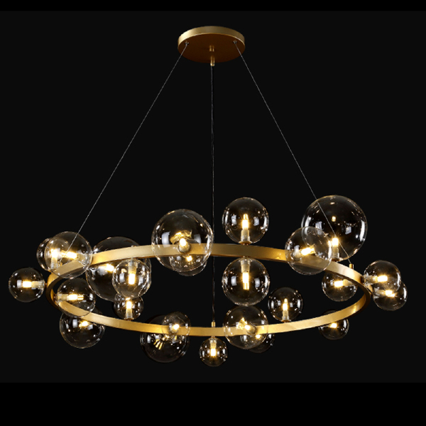 Подвесная люстра Agata AGATA SP24 V2 GOLD/TRANSPARENTE