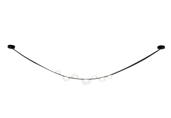 Светильник подвесной Bosque BOSQUE SP7 L3000 BLACK/TRANSPARENT