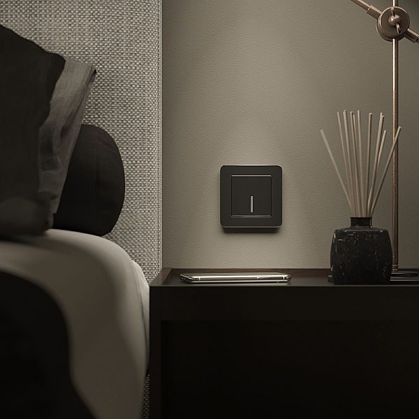 Рамка Platinum черный алюминий W0012608/ Рамка на 1 пост Platinum (черный алюминий)