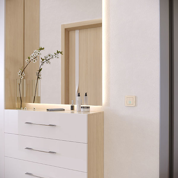 Рамка Platinum шампань W0012611/ Рамка на 1 пост Platinum (шампань)