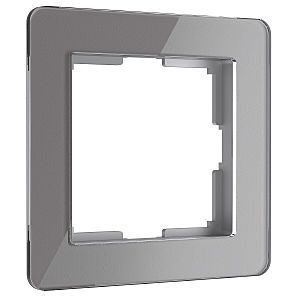 Рамка Acrylic графит W0012704/ Рамка на 1 пост Acrylic (графит)