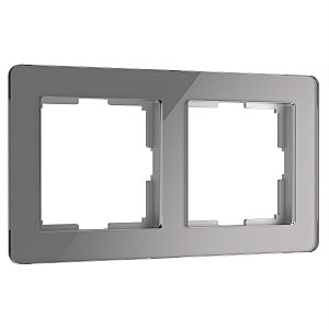 Рамка Acrylic графит W0022704/ Рамка на 2 поста Acrylic (графит)