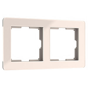 Рамка Acrylic айвори W0022743/ Рамка на 2 поста Acrylic (айвори)