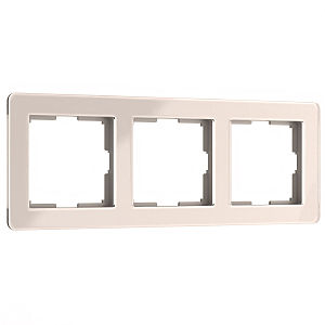 Рамка Acrylic айвори W0032743/ Рамка на 3 поста Acrylic (айвори)