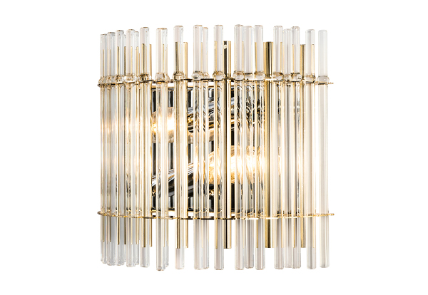 Настенное бра Aurelio AURELIO AP2 GOLD+CHROME/TRANSPARENT
