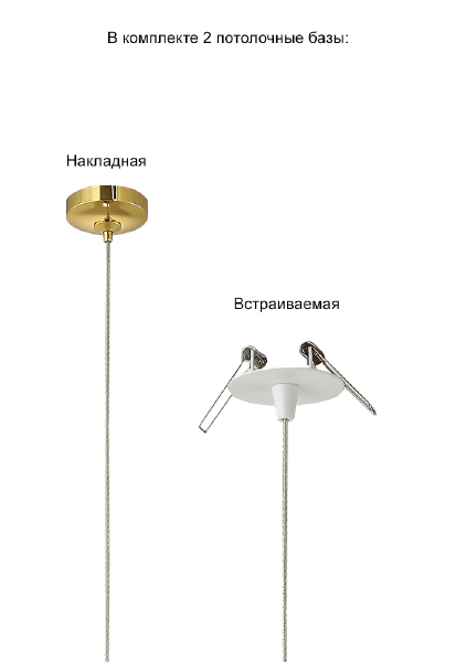 Светильник подвесной Verano VERANO SP1 GOLD