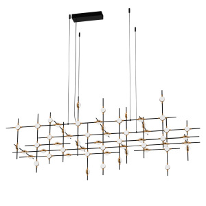 Подвесная люстра Molecular MD18001067-55A black/gold