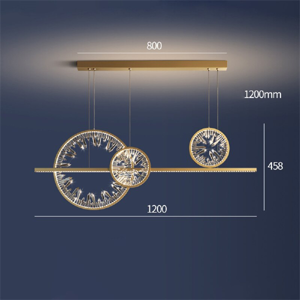 Подвесная люстра Bartlett XD-120B gold