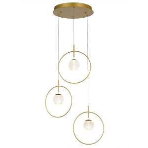 Светильник подвесной Elliot Diamante MD21001043-3A gold