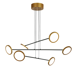 Подвесная люстра MD19001002 MD19001002-6A black/gold