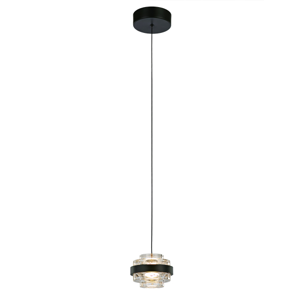 Светильник подвесной Indiana MD22030002-1A black/clear