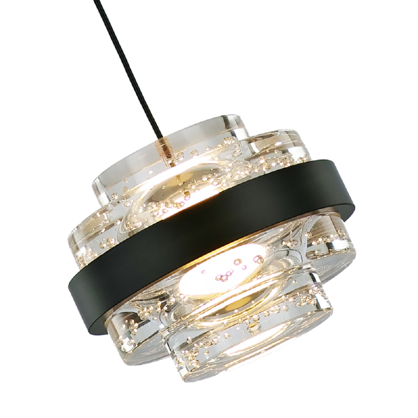 Светильник подвесной Indiana MD22030002-1A black/clear