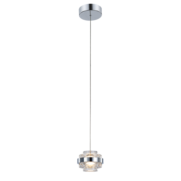 Светильник подвесной Indiana MD22030002-1A chrome/clear